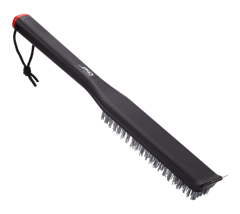 Pizza Stone Cleaning Brush & Scraping Tool with Ergonomic Grip, Black V9091