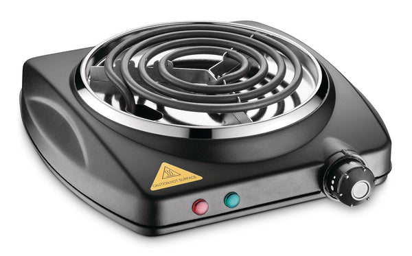 Single Burner Hot Plate, Black, 1000W Z0798