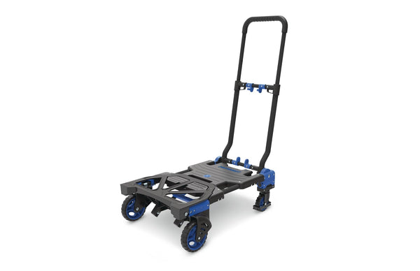 2-in-1 Folding Hand Truck, 300-lb, Black/Blue V4572