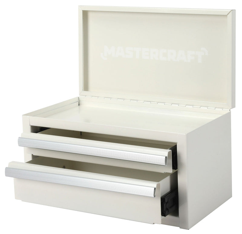 Mini Toolbox with 2 Drawers, New White A9108