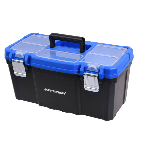 Portable Plastic Tool Box with Removable Tray & Tray Top, Blue, 19-in, Jumbo Hex Key Set/Allen Wrench Set, Metric, High... A9068