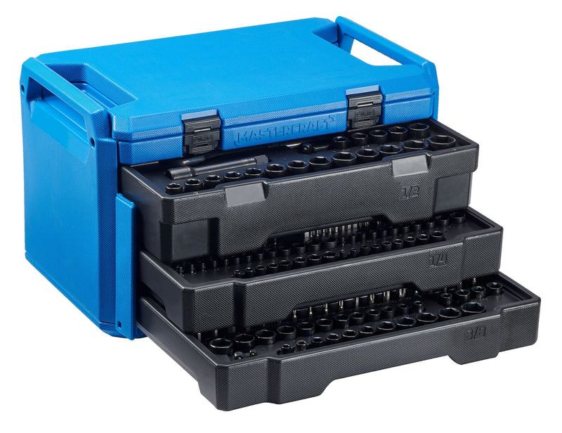 Socket Set, SAE/Metric, CRV, Black Steel Finish, 260-pc T4609