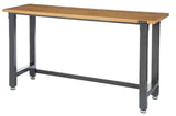 Wooden Top Work Bench, 72 x 24 x 37.5-in
