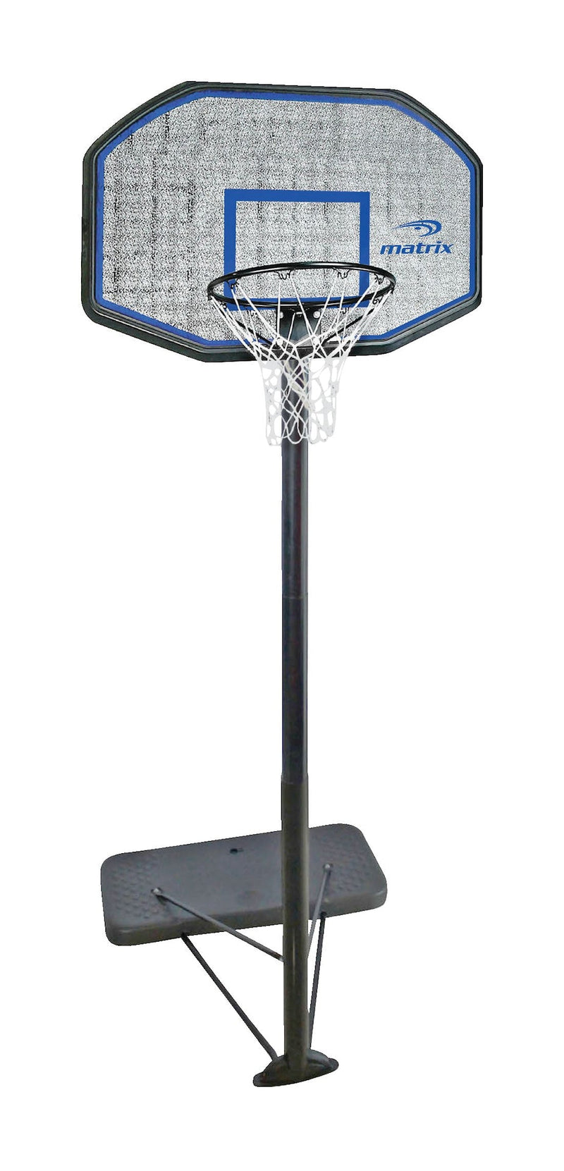 Portable Adjustable Basketball Backboard, Hoop & Net System, 44-in H3770
