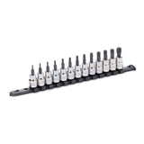 3/8-in Drive Tamper Proof Star-drive Bit Socket Set, Heat-Treated, 13-pc