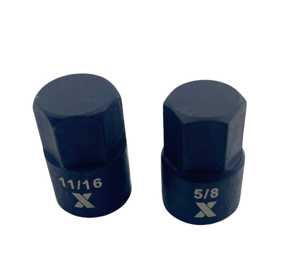 9 Piece Impact Stubby Bit Socket Rail Hex SAE N6871