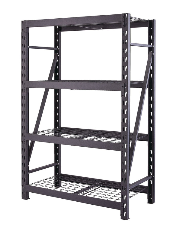 Adjustable 4-Shelf Heavy Duty Steel Metal Storage Rack / Shelving Unit, 48 x 24 x 72-in Z6965