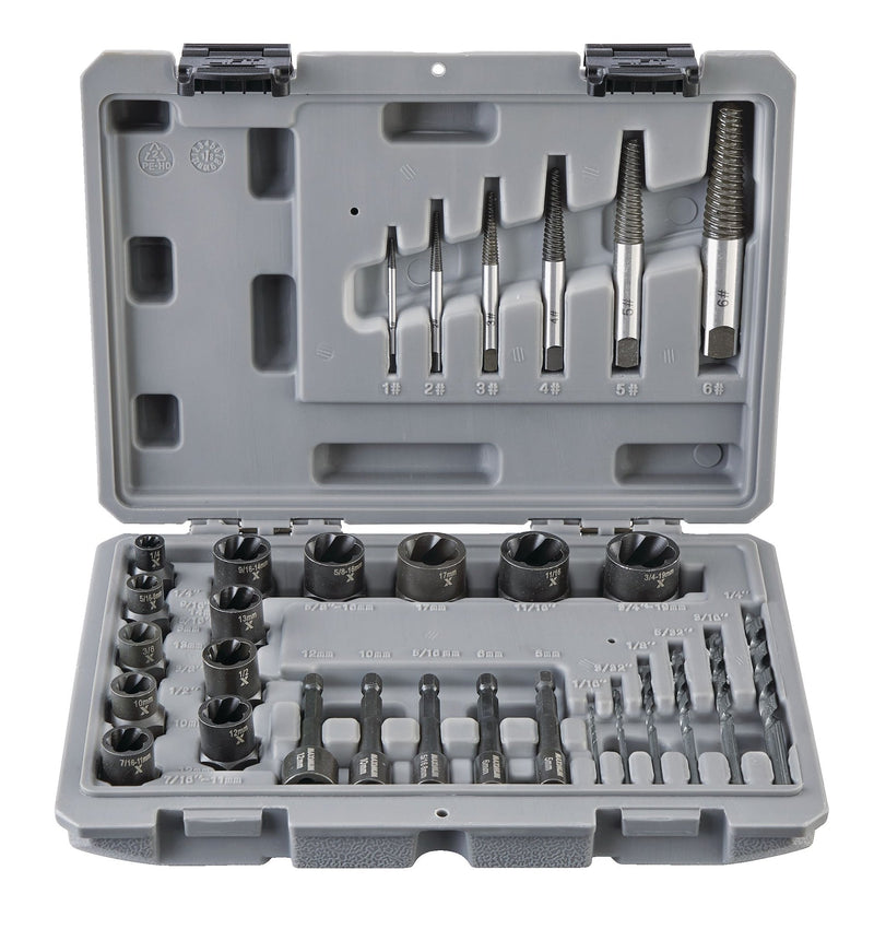 Bolt Remover Set, 30-pc, SAE/Metric F2289