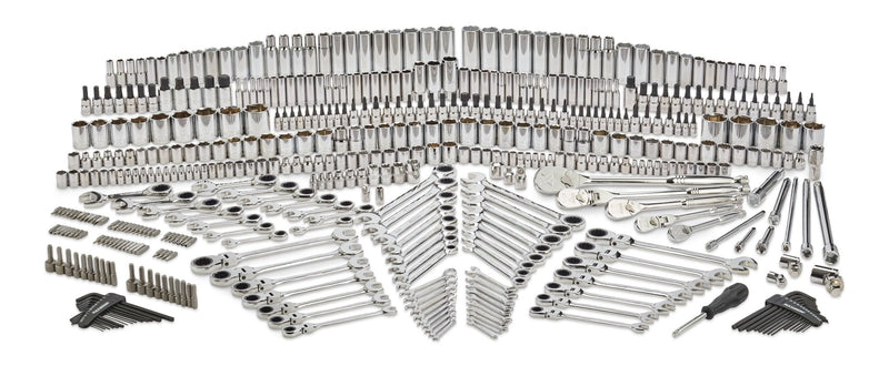 Master Socket & Wrench Set, 500-pc, CRV, Nickel-Chrome Plating U7830