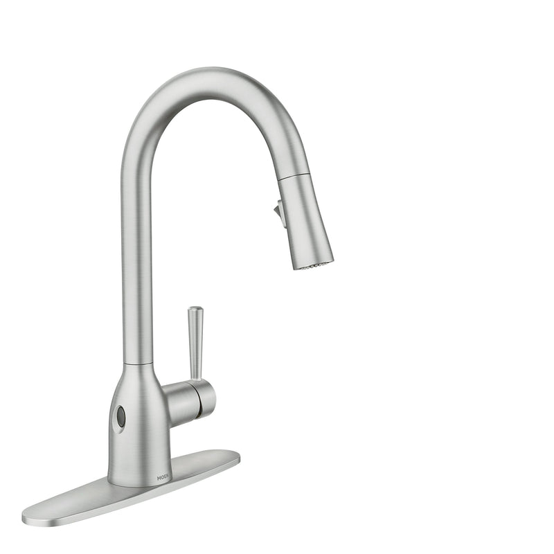 Adler Single Handle Kitchen Faucet with, Spot-resistant Stainless K0458