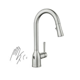 Adler Single Handle Kitchen Faucet with, Spot-resistant Stainless