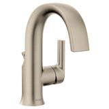 Doux Single Handle Single Hole Bathroom Sink Faucet, WaterSense Certified, Brushed Nickel