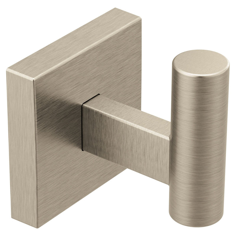 Triva Single Robe Hook, Brushed Nickel N8798