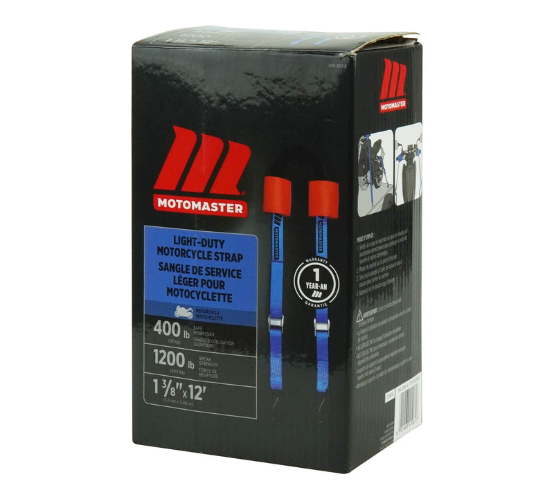 1,200-lb Motorcycle Tie Down Strap, 1 3/8-in x 12-ft R2955