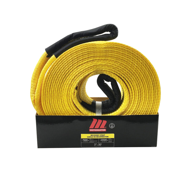 22,500-lb Recovery Strap with Loop Ends, 3-in x 30-ft V7489