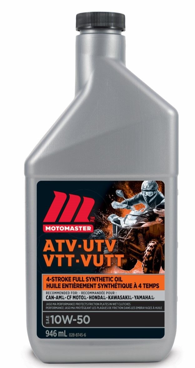 4-Stroke Synthetic ATV/UTV Engine Oil 10W50, 946-mL L1960