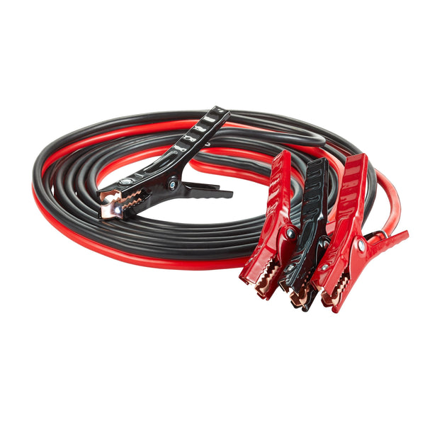 Medium-Duty Booster/Jumper Cables with Built-in LED Lights, 4-Gauge, 20-ft Q8191
