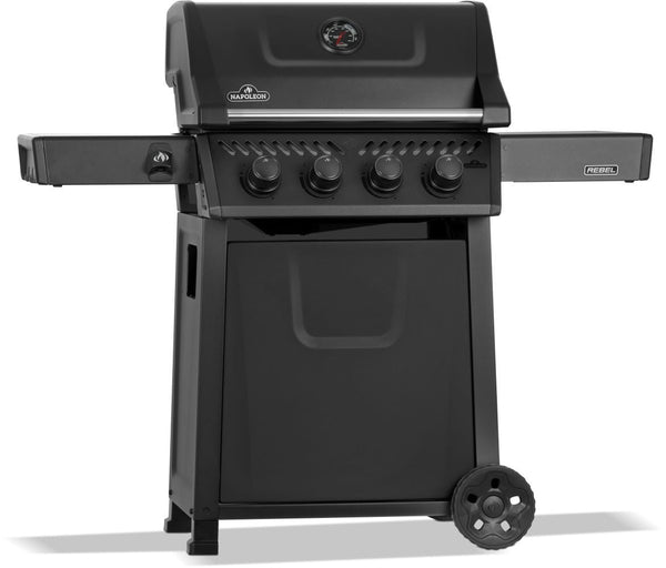 Rebel 425 4-Burner LP Gas BBQ, Matte Black C2333