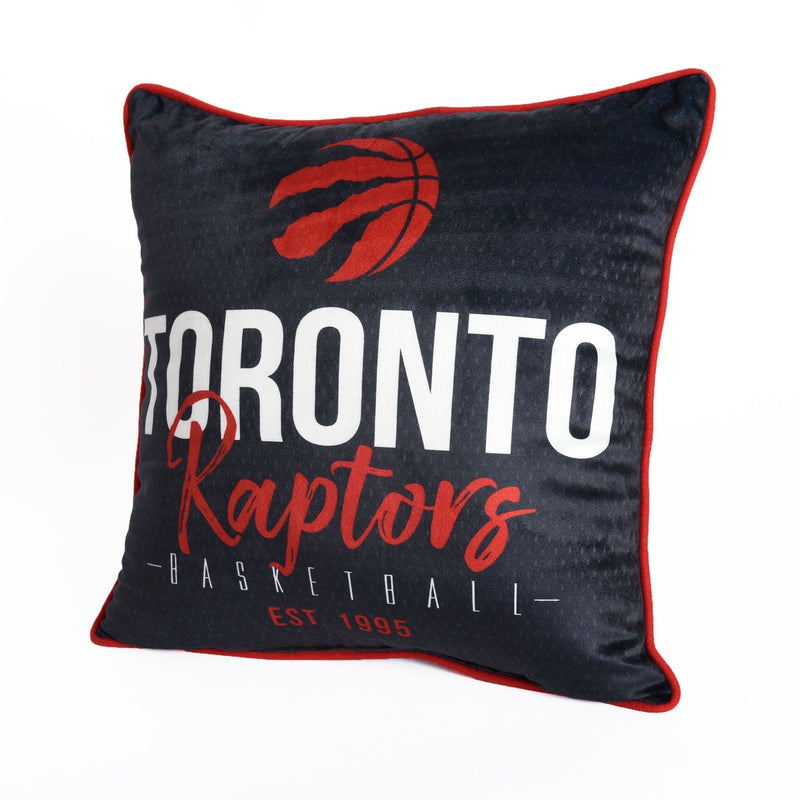 Basketball Est. 1995 Décor Throw Pillow For Fans, Black, 18-in x 18-in X5237