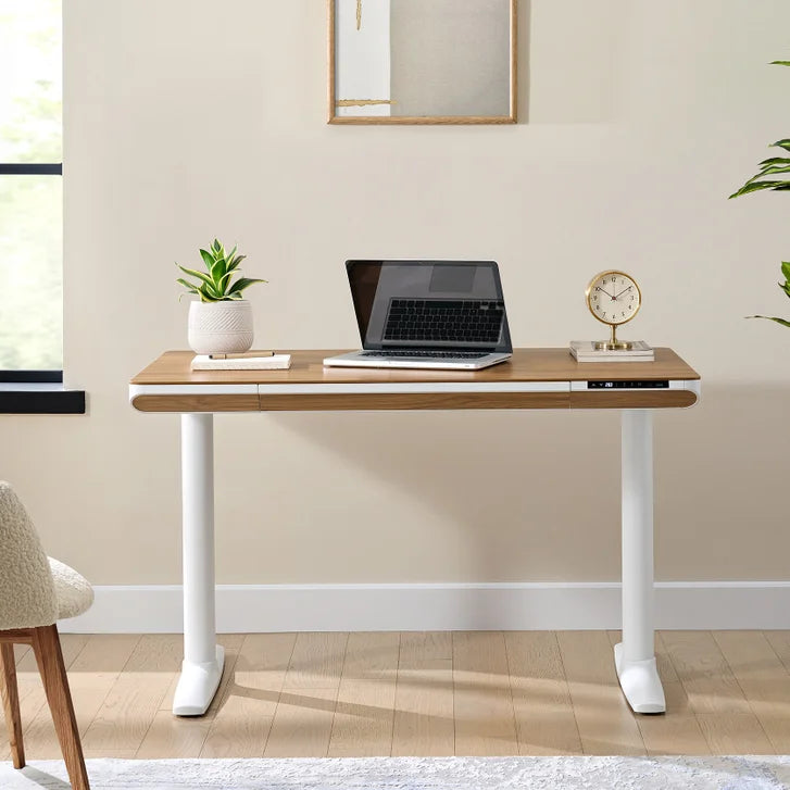 Nico Case 117 cm (46.1 in.) Height Adjustable Lift Desk, White Frame W5942
