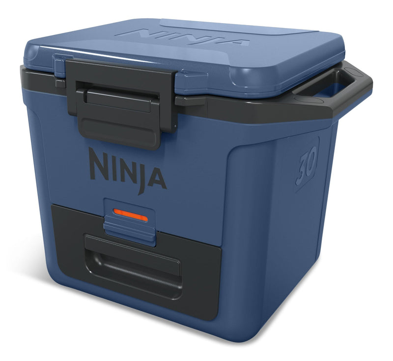 30-Quart Portable Hard Cooler with Drawer, 28-L, Blue B0431