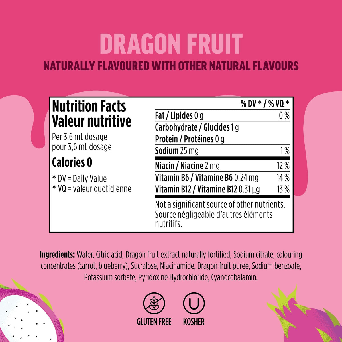 Thirsti FRUITI CHILL Dragon Fruit Flavoured Water Drops