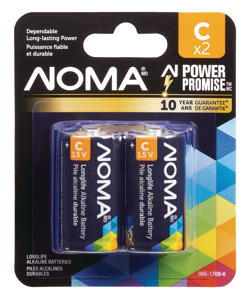 2-pk C Alkaline Batteries, Long Lasting E3912