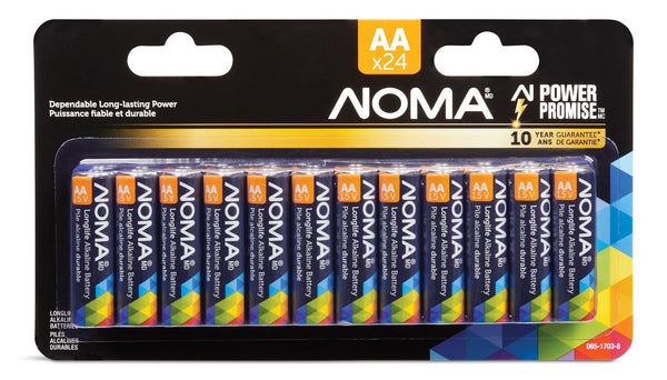 AA Alkaline Batteries, Long Lasting, All Purpose, 24-pk Z4585