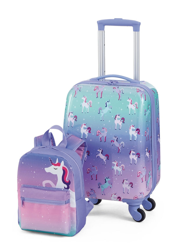 Kids Unicorn Hardside Luggage, 2-pc, Outbound Hardside Spinner Luggage, 23-in, Outbound Hardside Carry-On Spinner Flex Travel Suitcase,... A5622