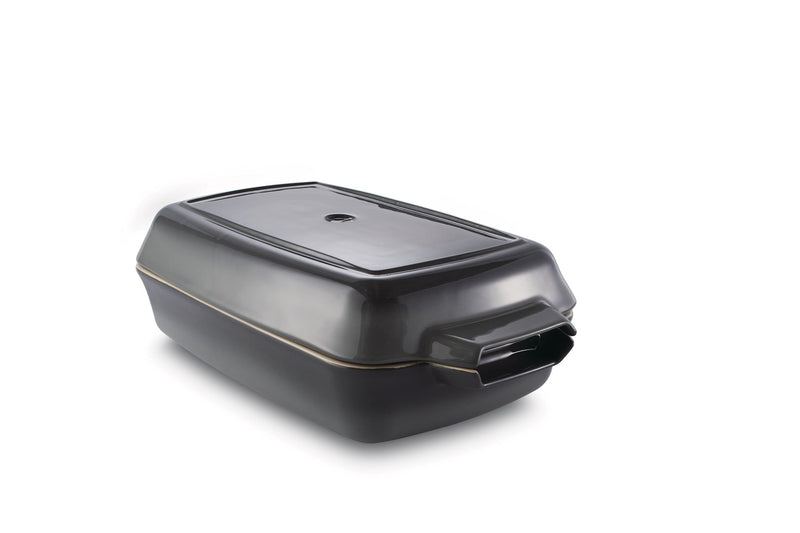 Ceramic Roaster Set, Grey, 15 x 8.5-in, 2-pk X8903
