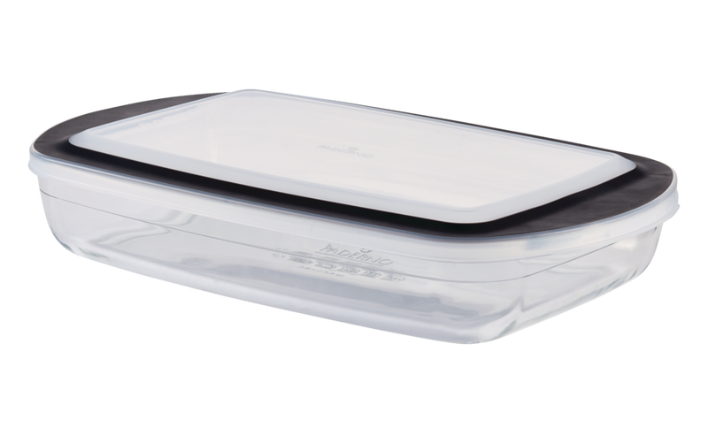 Glass Rectangular Baking Dish with Lid, 3.8-qt V4228