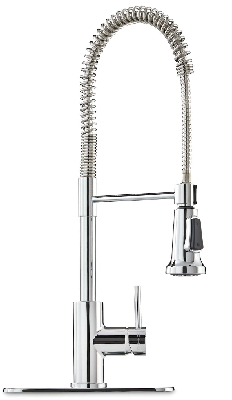 Gourmet Single-Handle Pull-Down Kitchen Faucet, Chrome Q4776