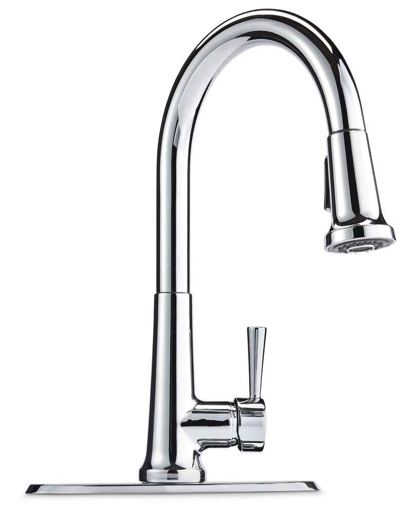 Single-Handle Pull-Down Kitchen Faucet, Chrome P7627