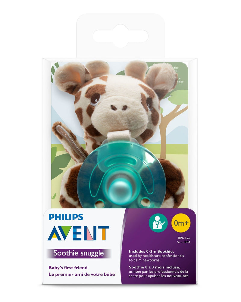 Soothie Snuggle Pacifier, Giraffe, Ages 0-3m S7005