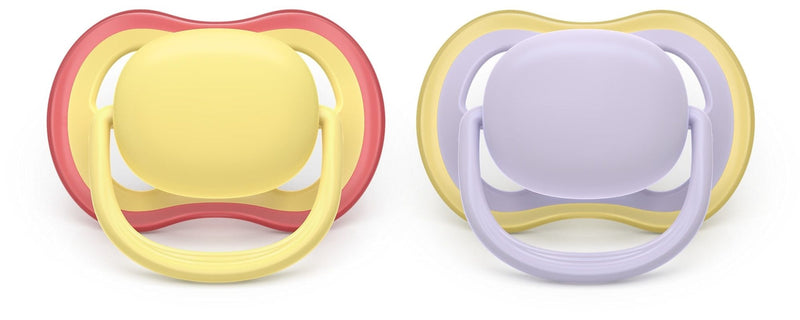 Ultra Air Powder Yellow Pacifier for 0-6M, 2-pk P3746