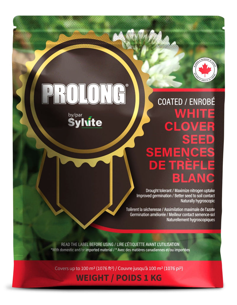 Drought Tolerant White Clover Seed Bag, Water Saving, 1kg U2312