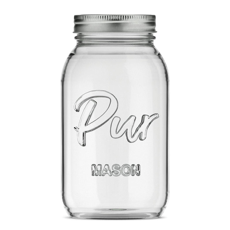 Mason Regular Mouth Canning Glass Jar with Lid & Band, 32-oz/946-mL, 12-pk J7303