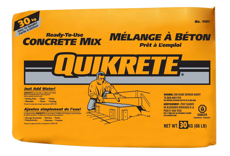 Ready-To-Use Pre-Mixed Multi-Purpose Concrete Mix, Just Add Water, 30-kg X0226