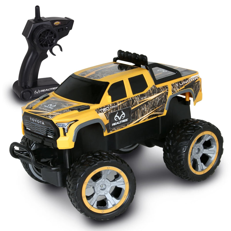 Yellow Tundra RC Car, 100-ft Range E1195