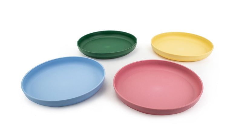 Reusable Plastic Tumbler Plates, BPA Free, Recyclable Material, Suitable for Kids, 4-pk Z1420
