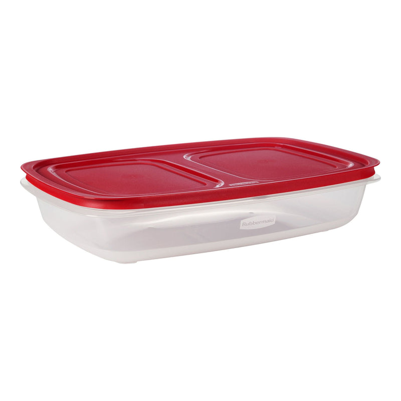 Easy Store Rectangular Plastic Food Storage Container Set with SecureGrip, Stackable, 28.8 Cups E7281