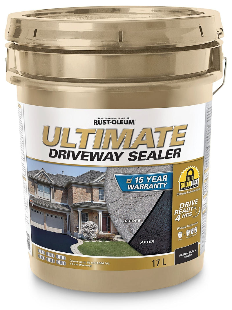 15-Year Ultimate Asphalt Driveway Sealer, 1000 sq. ft Coverage, Ultra Black, 17-L D5026