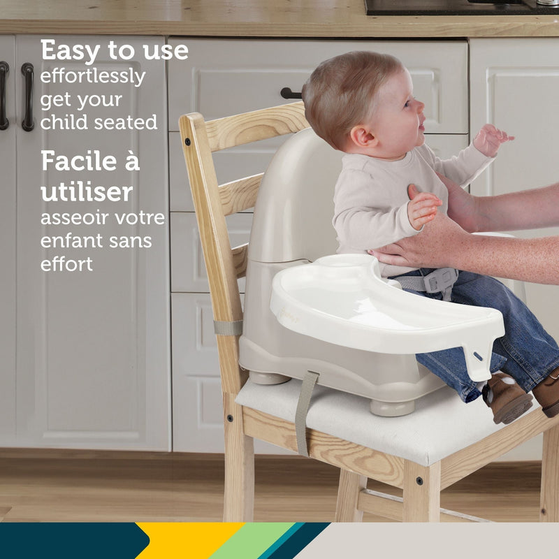 Easy Care Taupe Swing Tray Booster Seat N9929