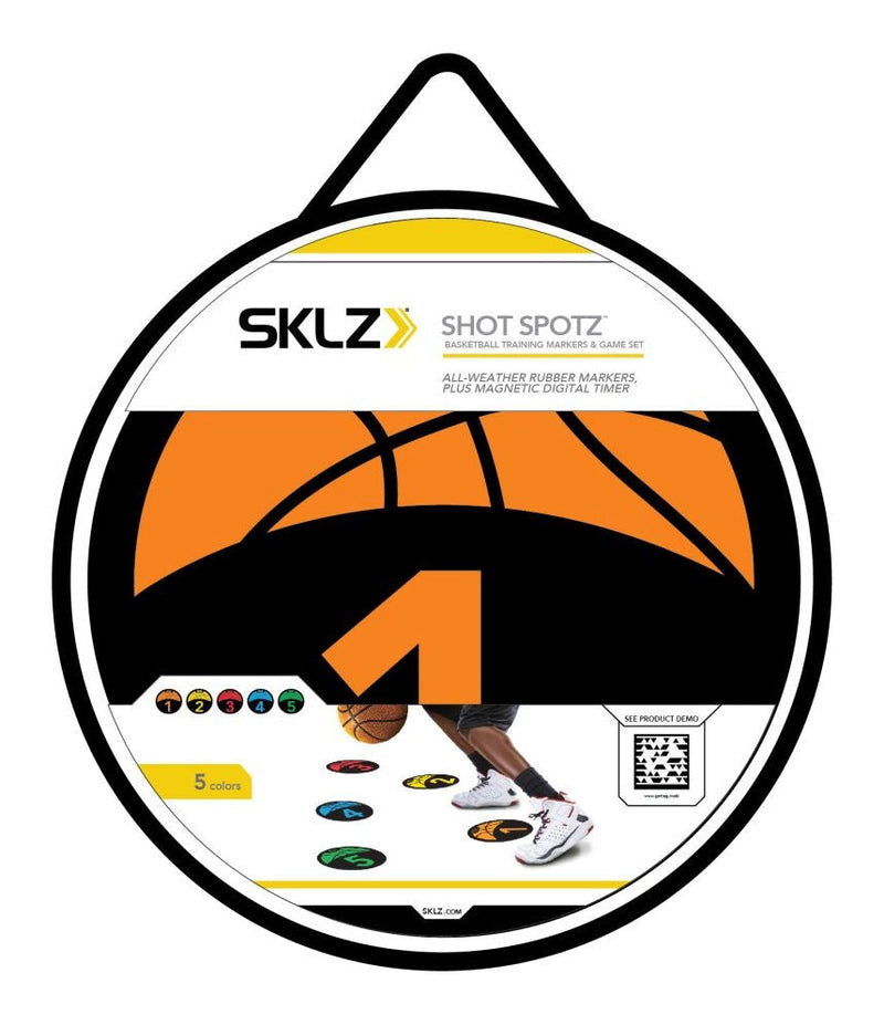Shot Spotz Indoor/Outdoor Numbered Basketball Training Markers with Digital Timer C2779