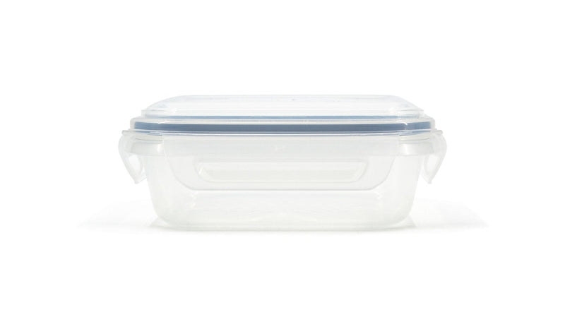 Clear Rectangular Clear Food Storage Container, Nestable, 700-mL O1074