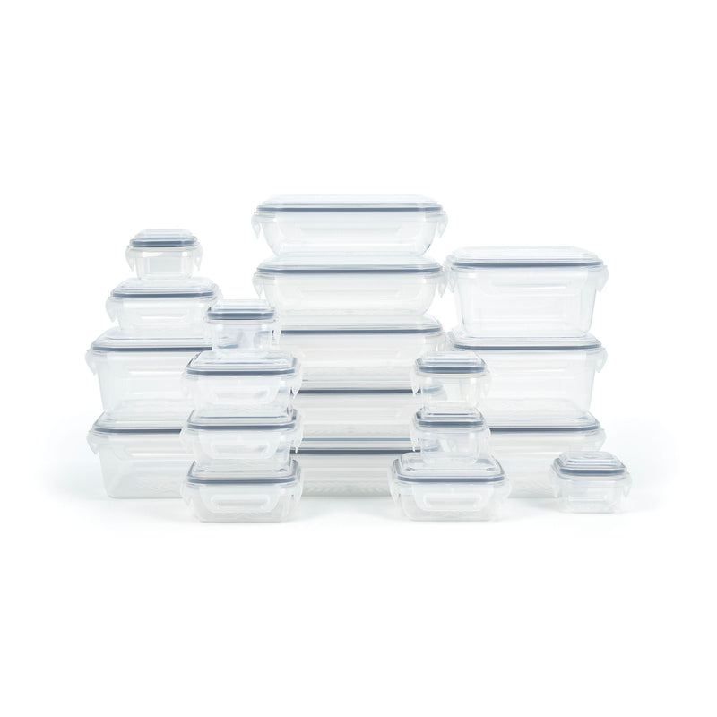 Plastic Food Storage Container Set with Airtight Seal, 20 Count O4548