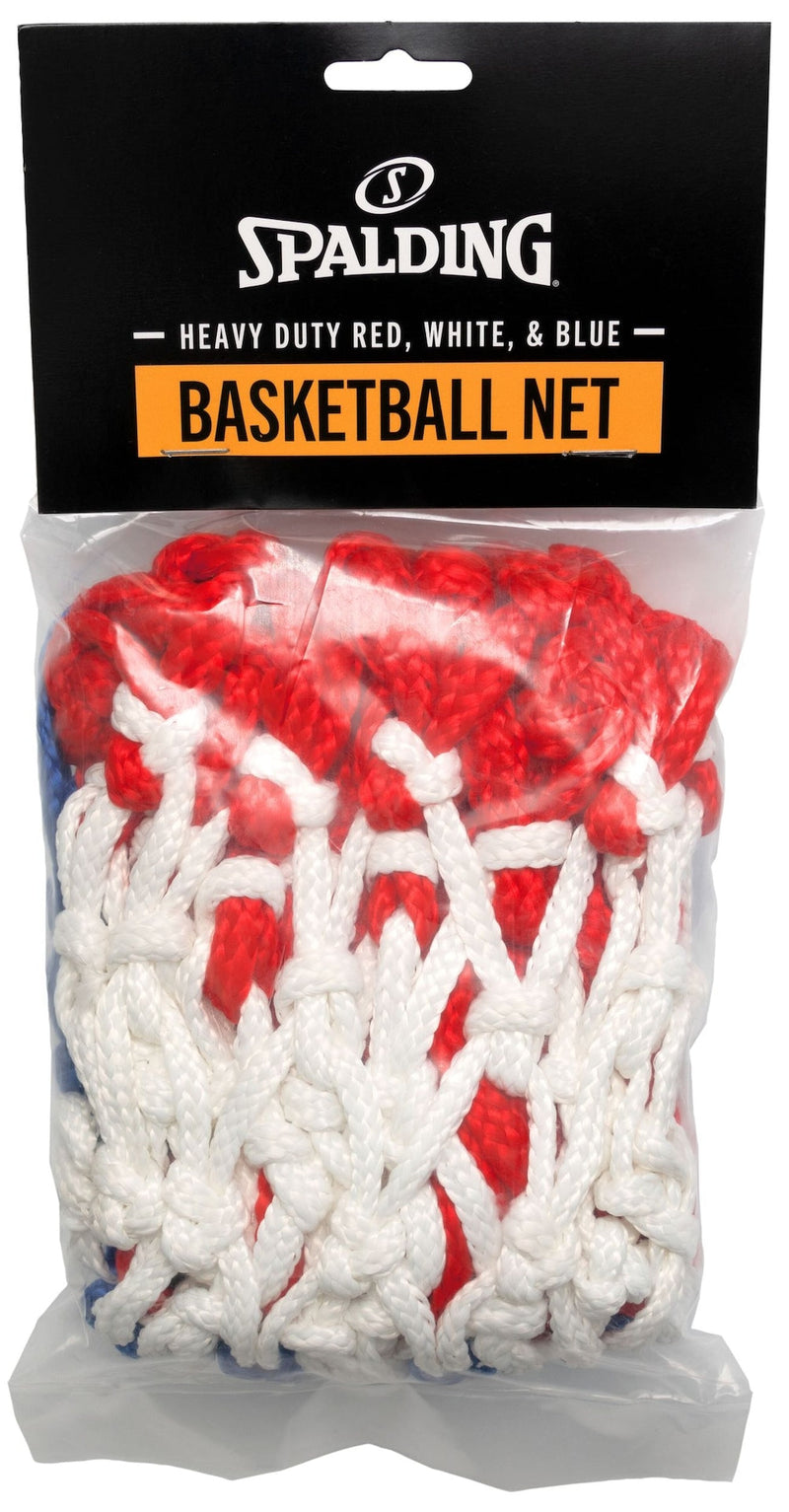 Heavy Duty Indoor/Outdoor Standard Replacement Basketball Net, Red/White/Blue A2172