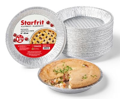 9ʺ Aluminum Deep Pie Plates, 50-pk Z7713
