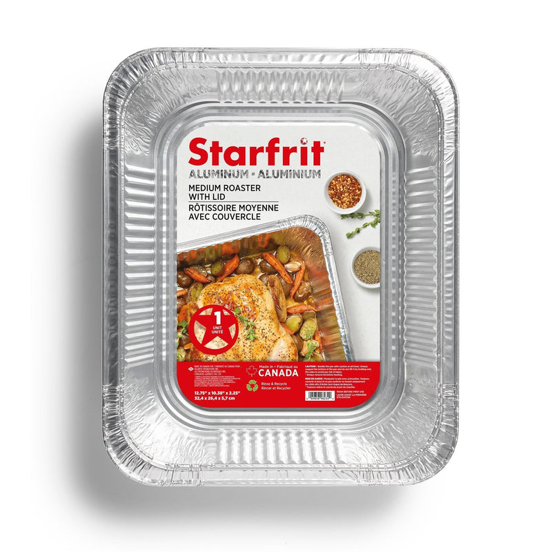 Medium Disposable Aluminum Rack Roaster with Board Lid K3845