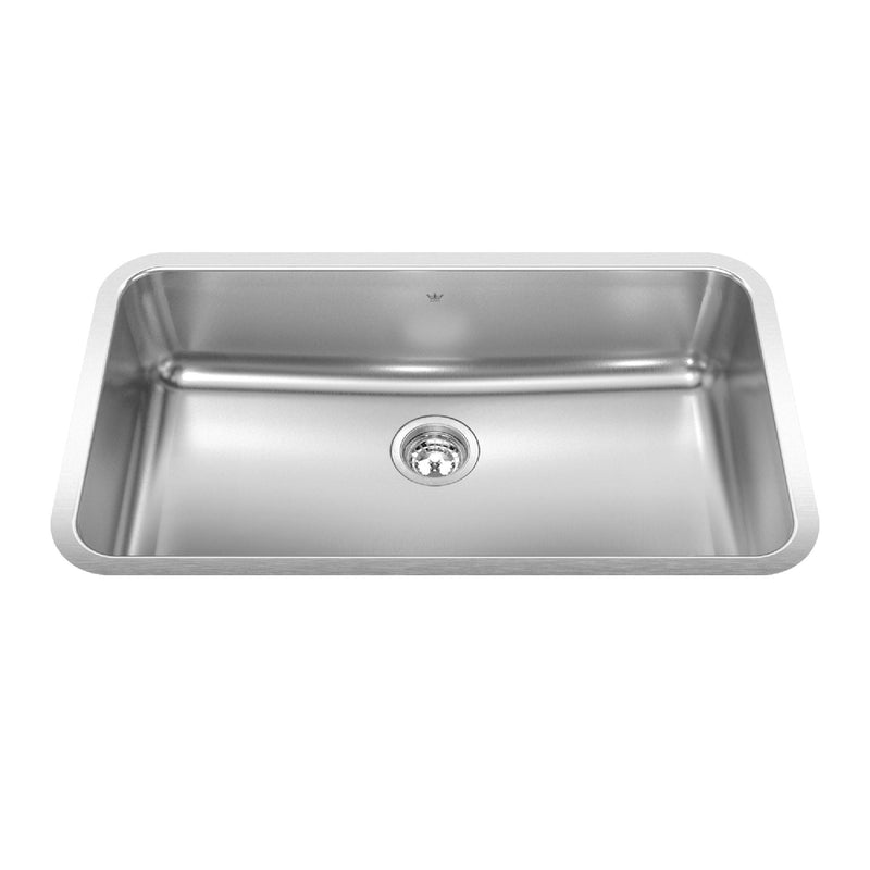 Single Stainless Steel Sink, 32.75x18.75-in E2136